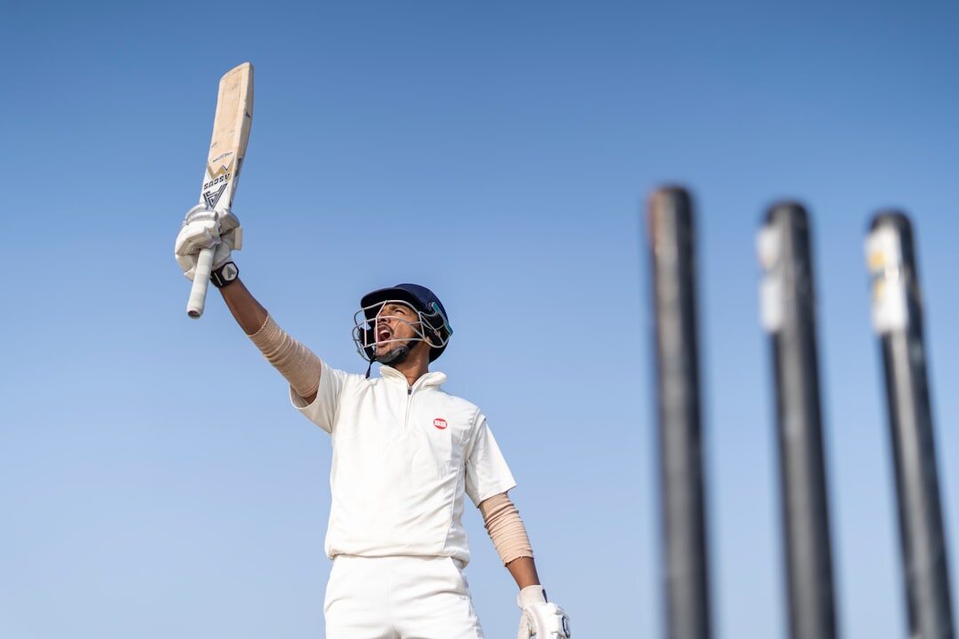 local sports hero celebrating victory