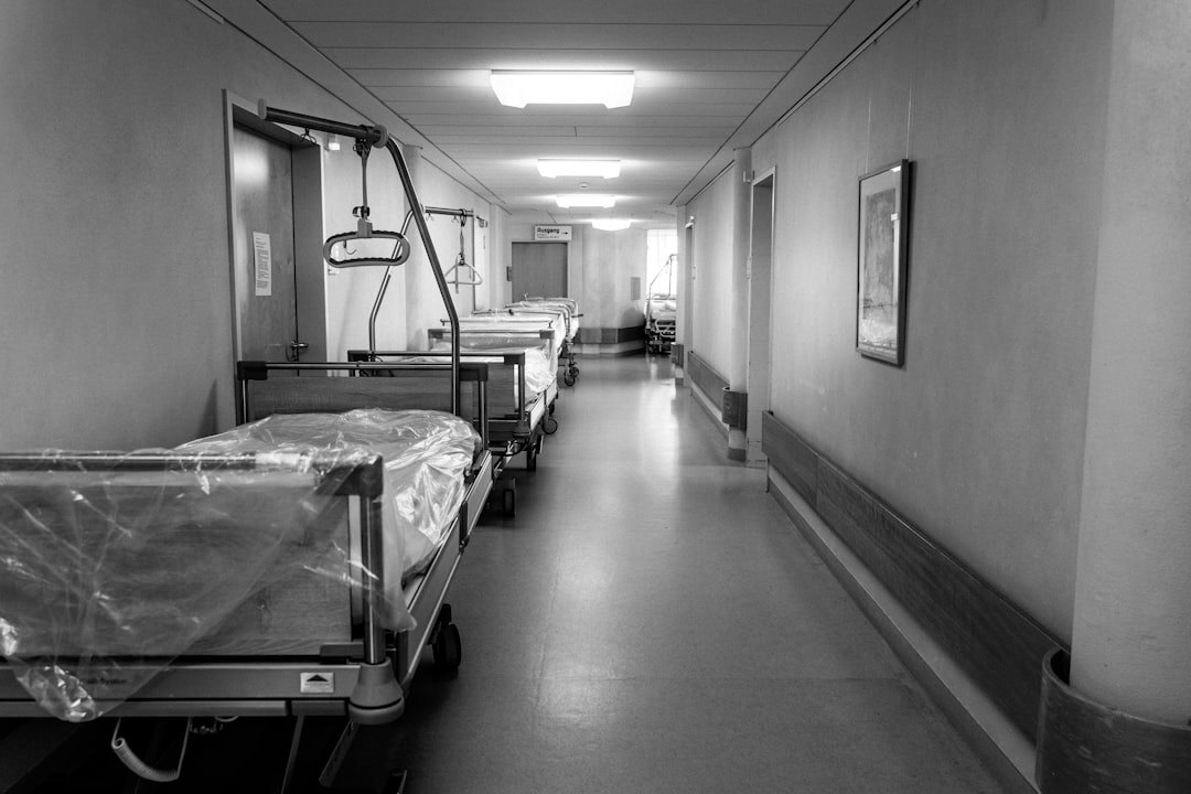 injured person in hospital bed